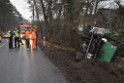 Container LKW umgestuerzt Koeln Brueck Bruecker- Dellbruecker Mauspfad P010